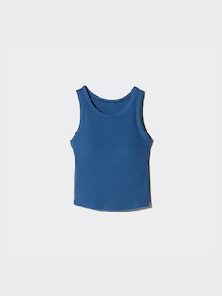 Ribbed Cropped Sleeveless Bra Top