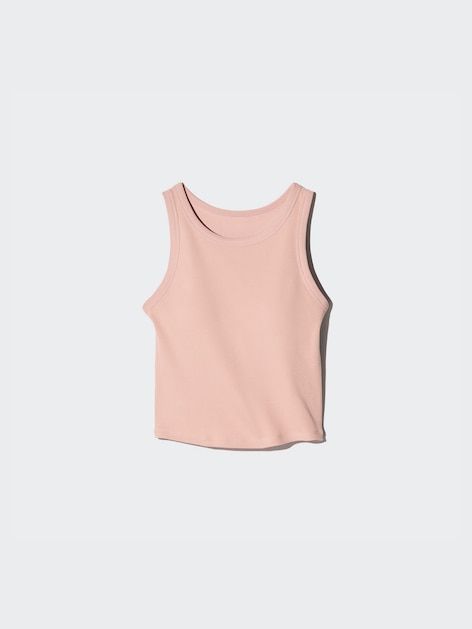Ribbed Cropped Sleeveless BRA TOP