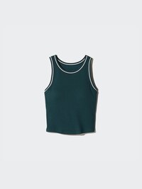 Ribbed Cropped Bra Top | Striped