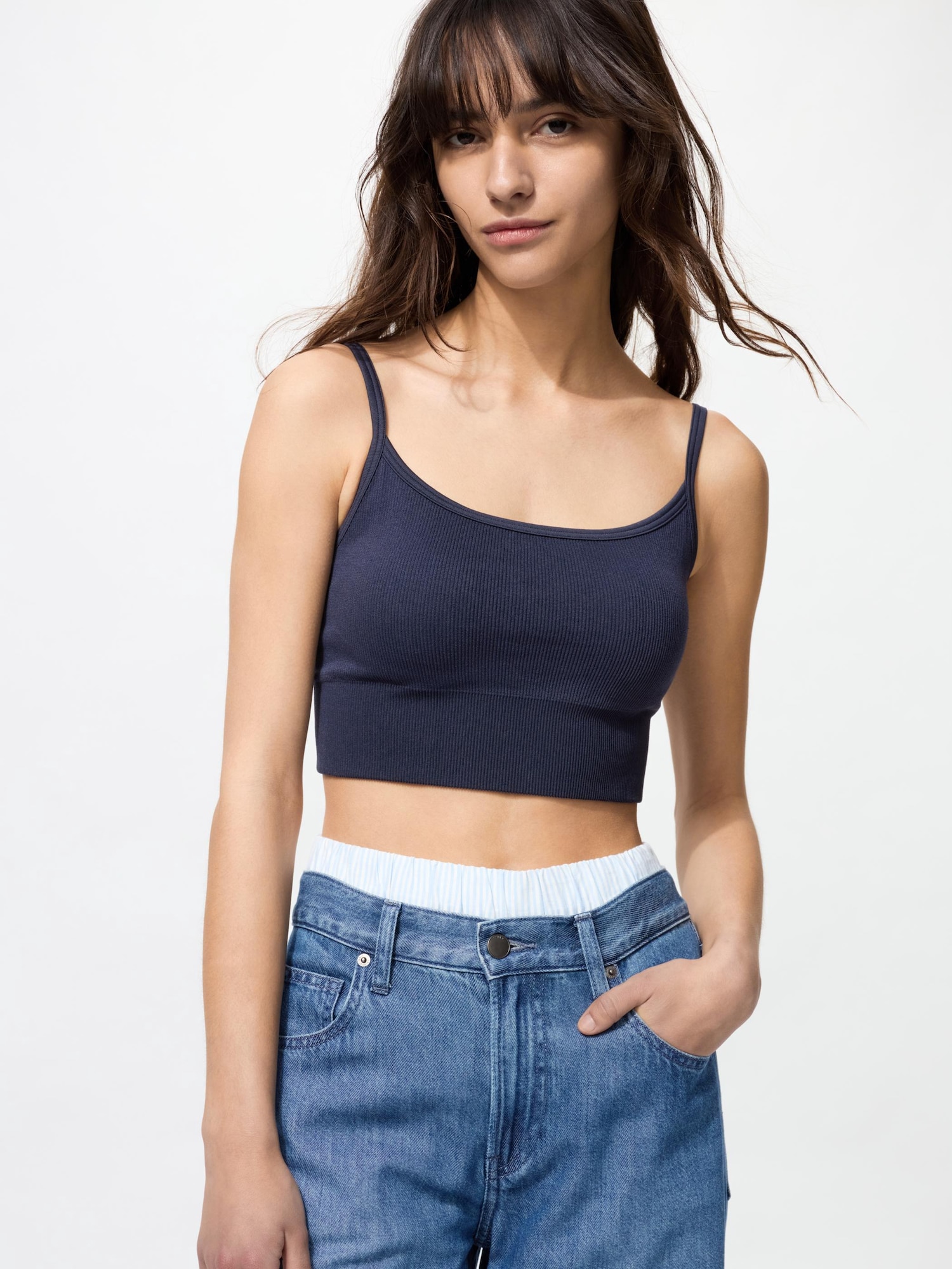 WOMEN'S RIBBED CROPPED BRA SLEEVELESS TOP | UNIQLO CA WOMEN'S RIBBED CROPPED BRA SLEEVELESS TOP | UNIQLO CA