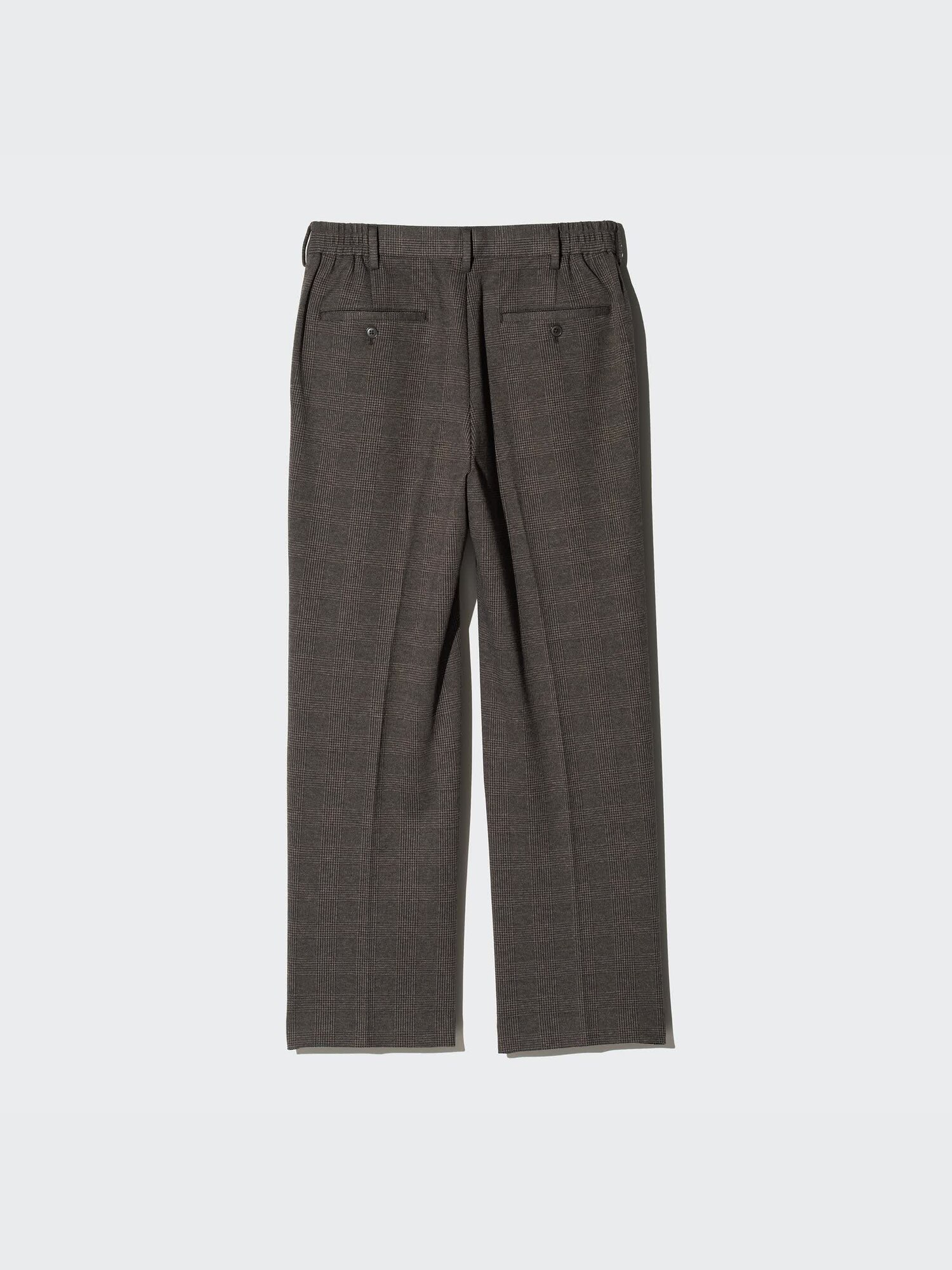 Men's Pleated Wide Trousers (Glen Check) | UNIQLO UK Men's Pleated Wide Trousers (Glen Check) | UNIQLO UK