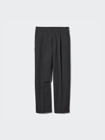 PLEATED WIDE PANTS (BRUSHED TWILL)