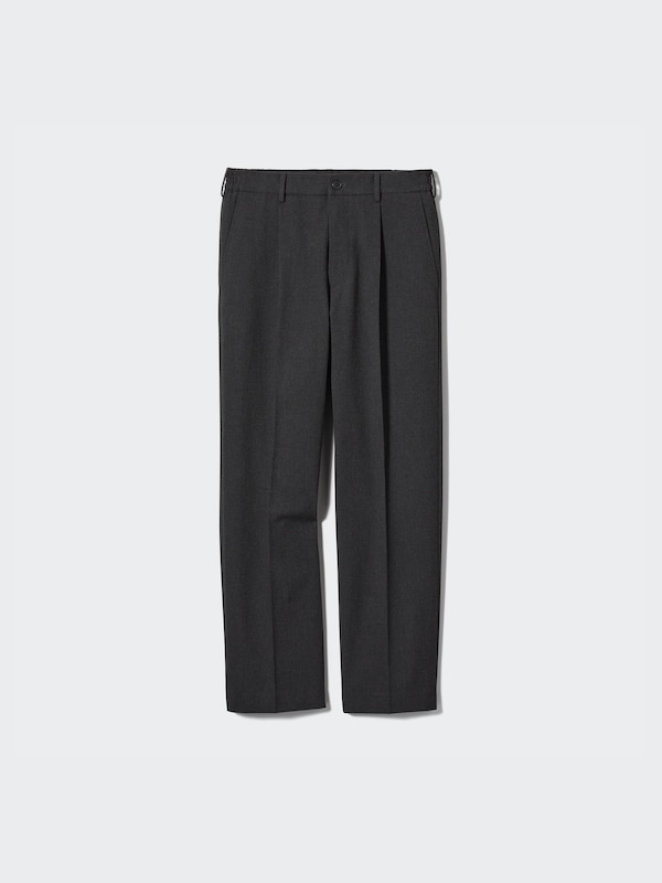 Pleated Wide Trousers (Brushed)