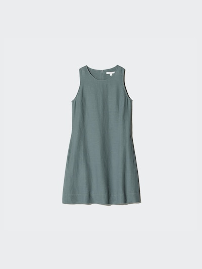 Linen Blend Mini Dress