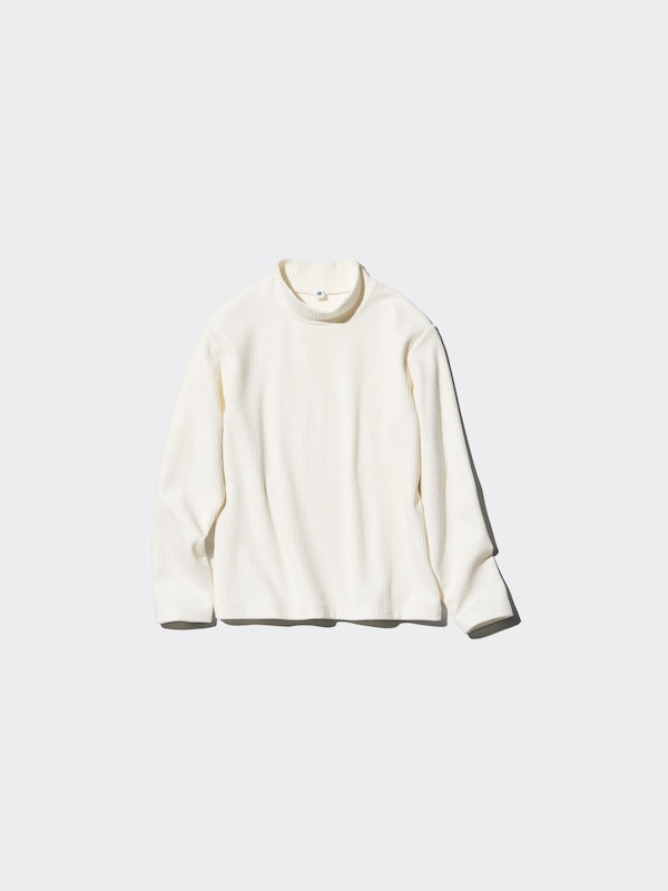 HEATTECH Ribbed T-Shirt | High Neck