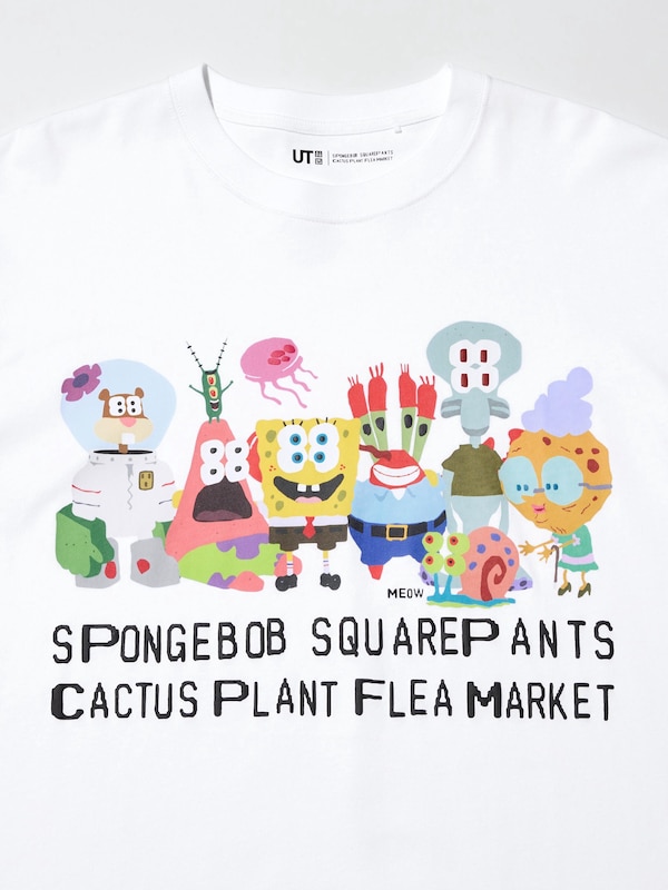 SpongeBob SquarePants Cactus Plant Flea Market UT Graphic T-Shirt