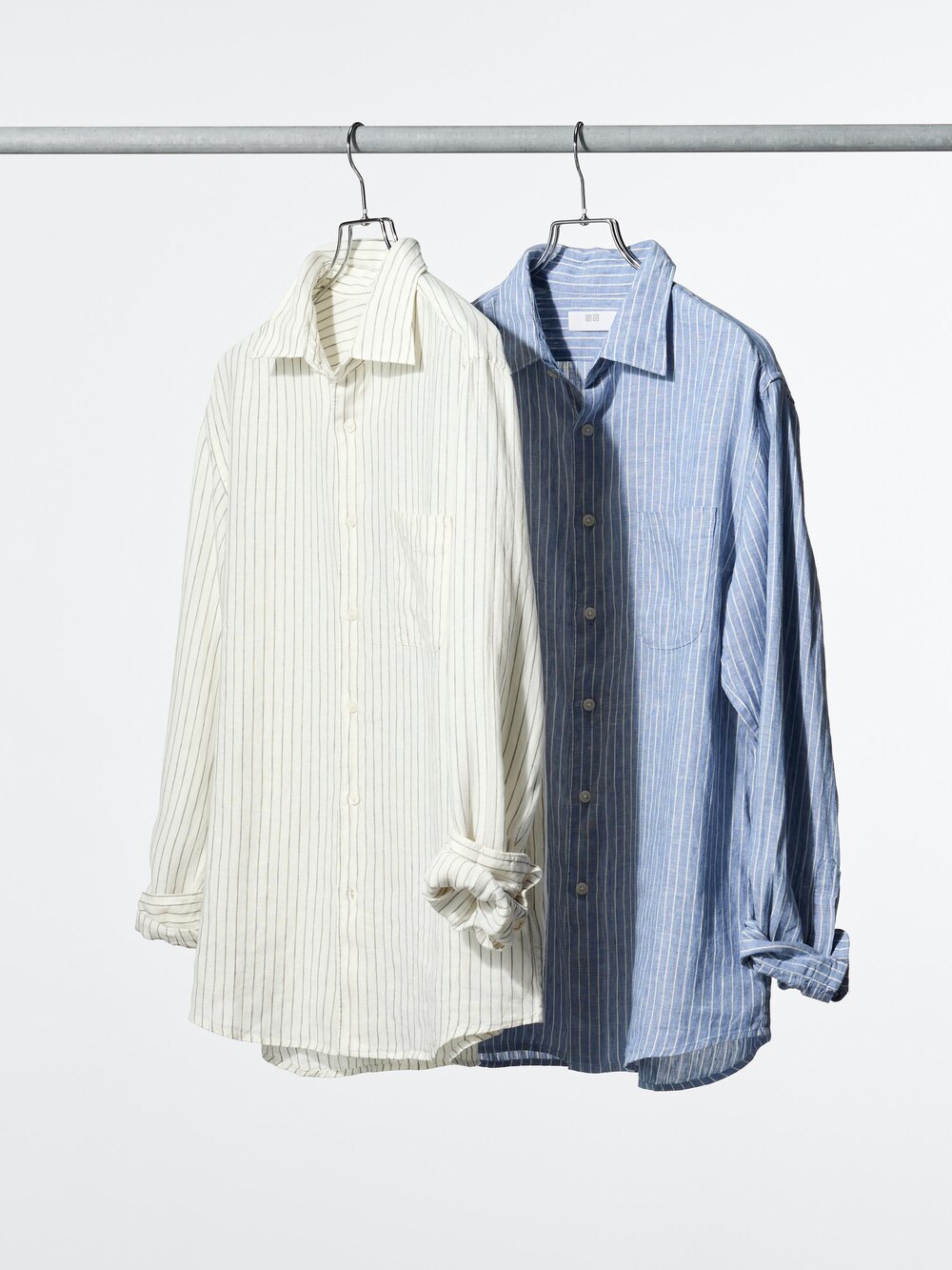 Uniqlo Premium Linen Shirt | Striped — фото 3