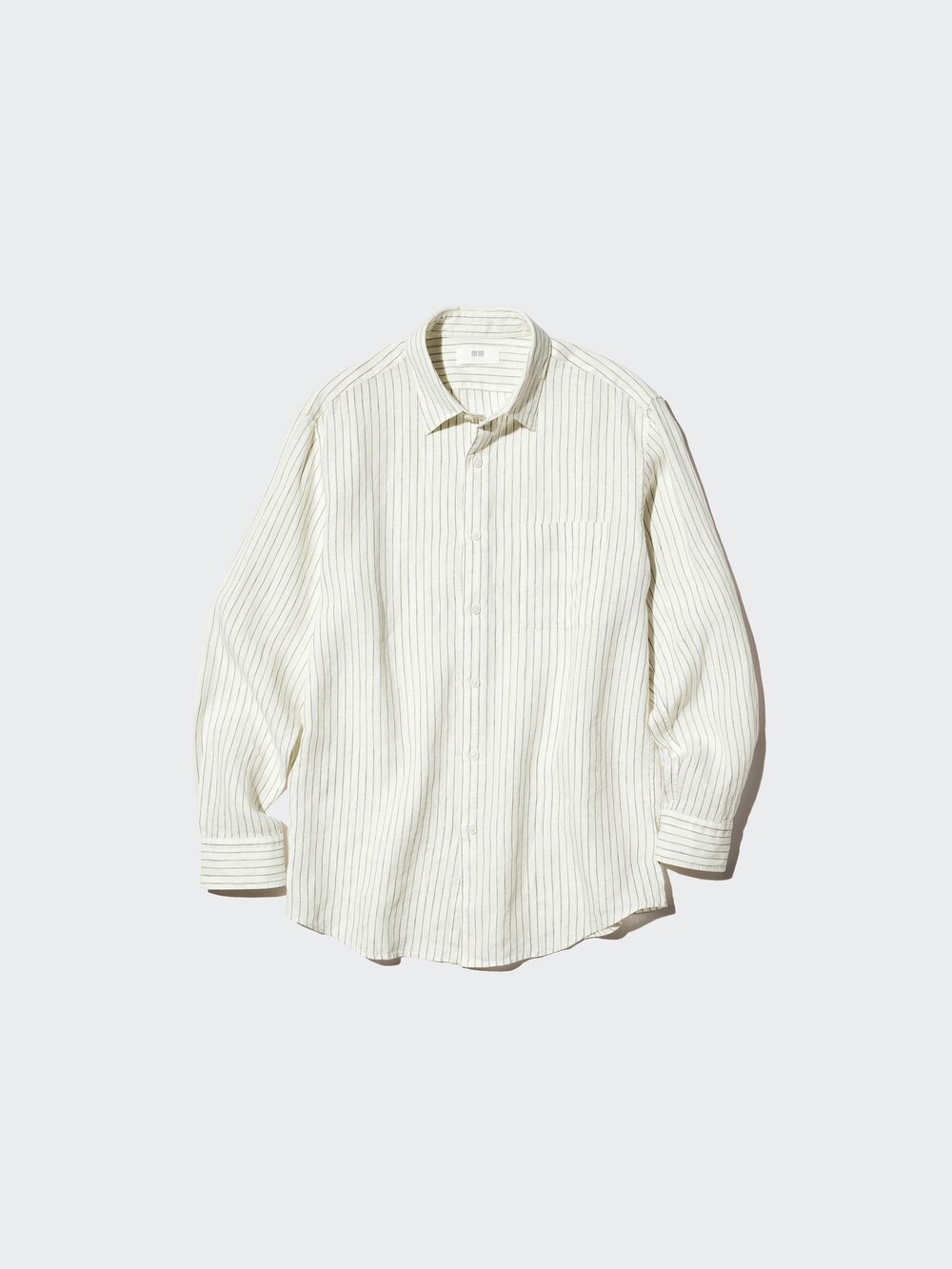 Uniqlo Premium Linen Shirt | Striped — фото 5