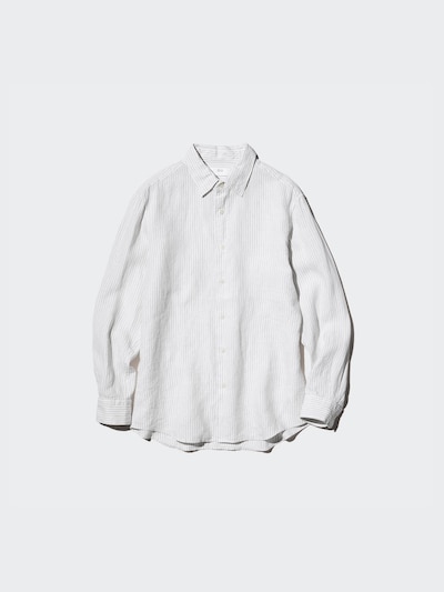 100% Premium Linen Shirt (Stripe)