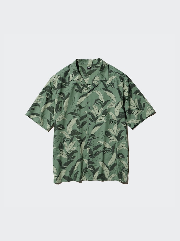 Open Collar Shirt | Short Sleeve | Printed