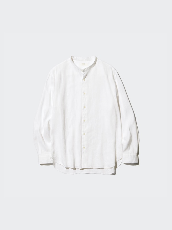 Premium Linen Shirt | Stand Collar