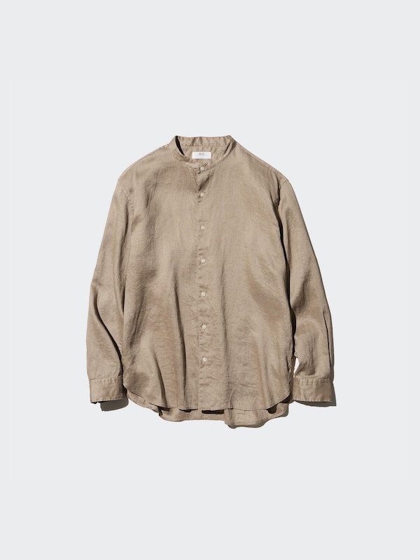 Premium Linen Shirt | Stand Collar