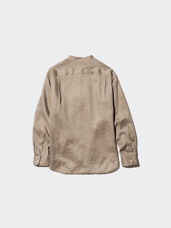Premium Linen Shirt | Stand Collar