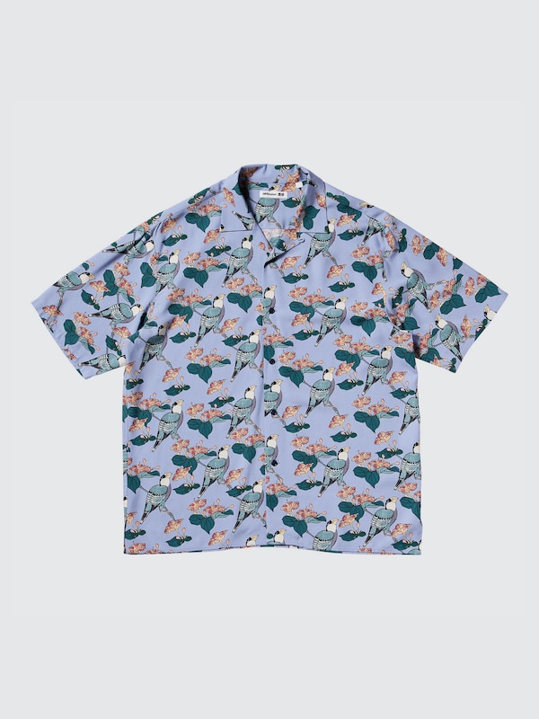 Open Collar Shirt | Short Sleeve | Edo Ukiyo-e Print