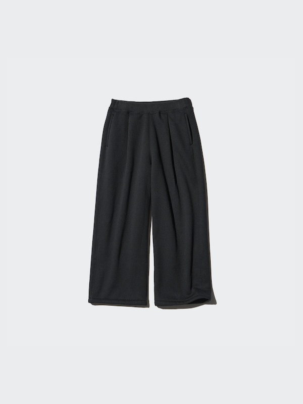 Pile Lined Wide Sweatpants
