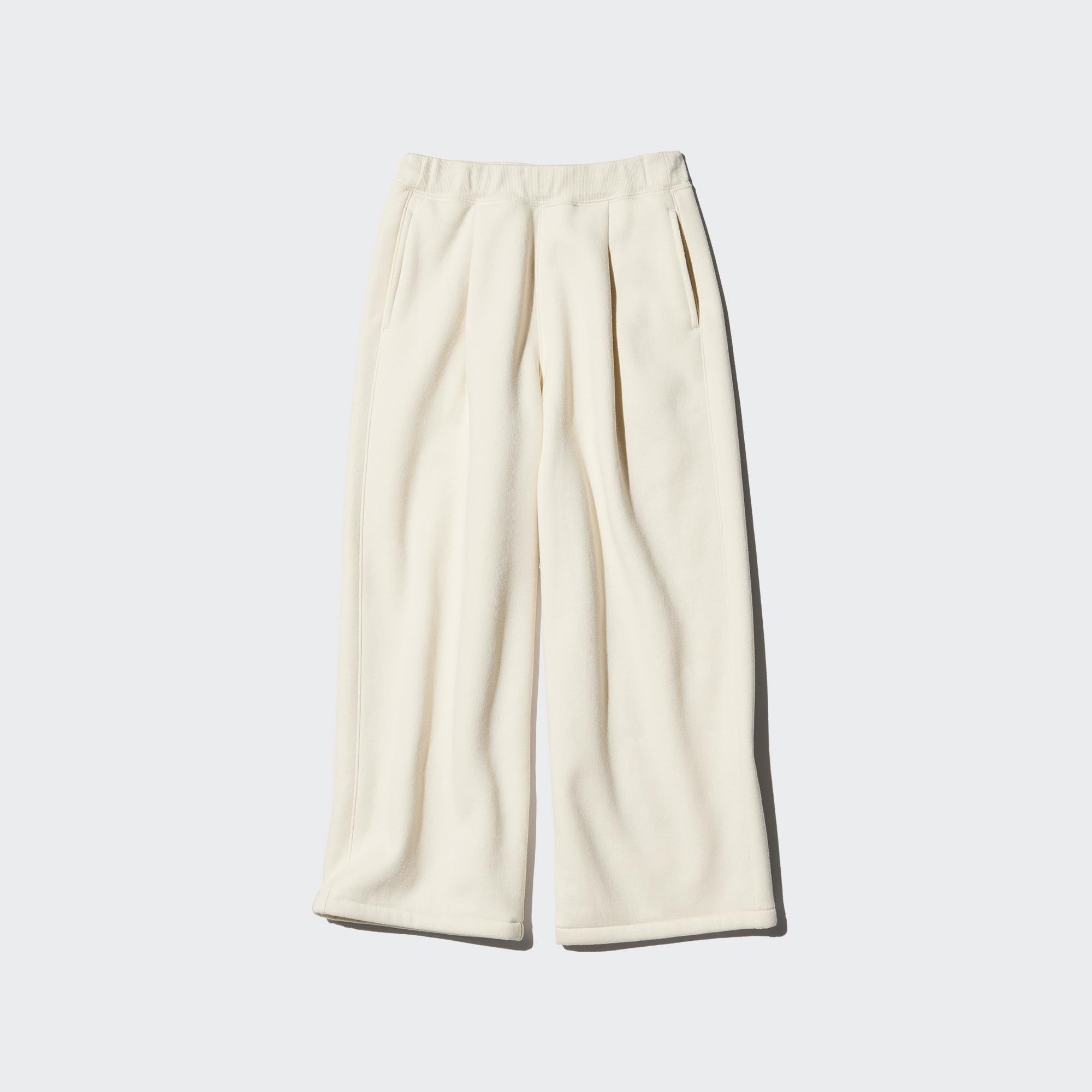 PILE LINED SWEAT WIDE PANTS