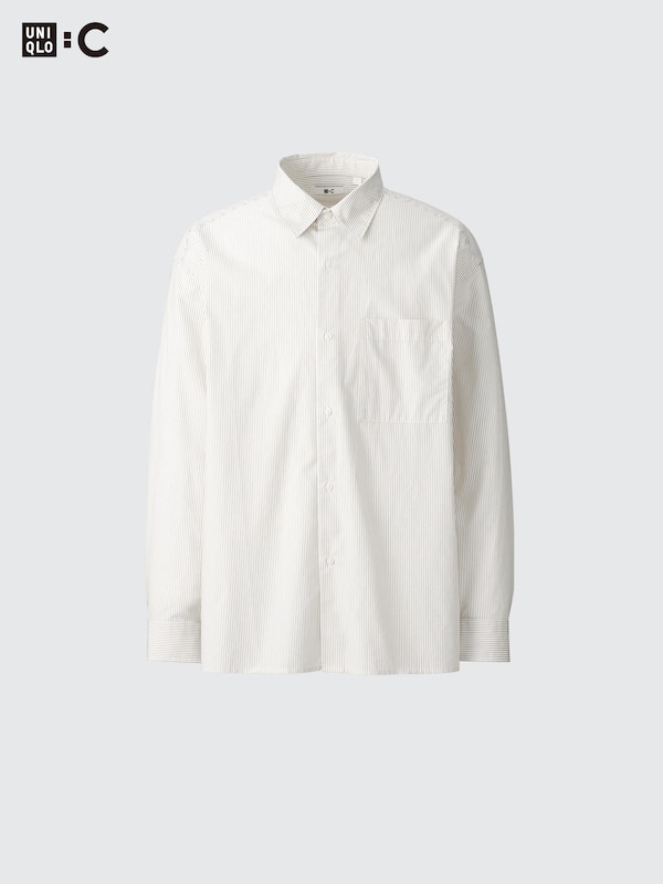Broadcloth Oversized Shirt | Striped