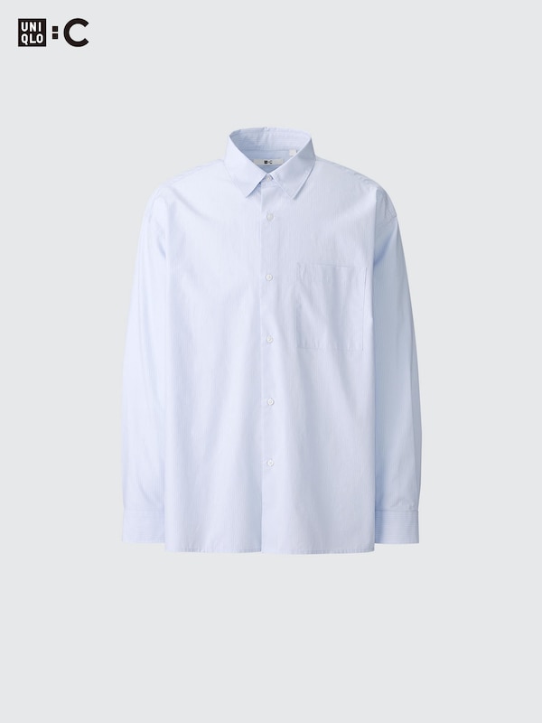 Broadcloth Oversized Shirt | Striped