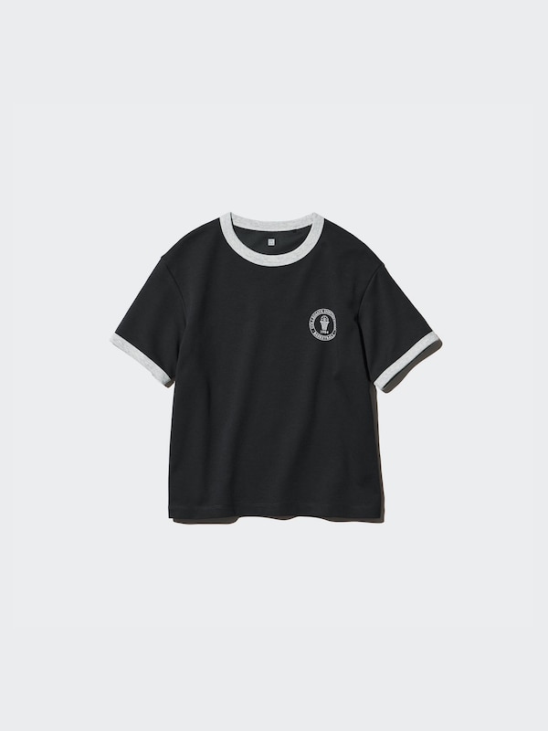 KIDS AIRism Cotton Graphic Crew Neck T-Shirt