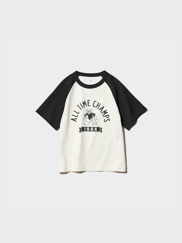 AIRism Cotton Graphic T-Shirt | Raglan Sleeve