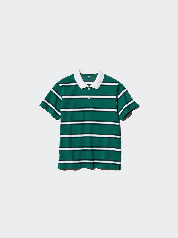 DRY Pique Striped Polo Shirt