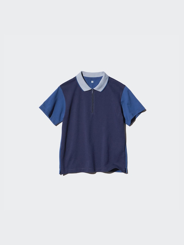 DRY Pique Color Block Polo Shirt