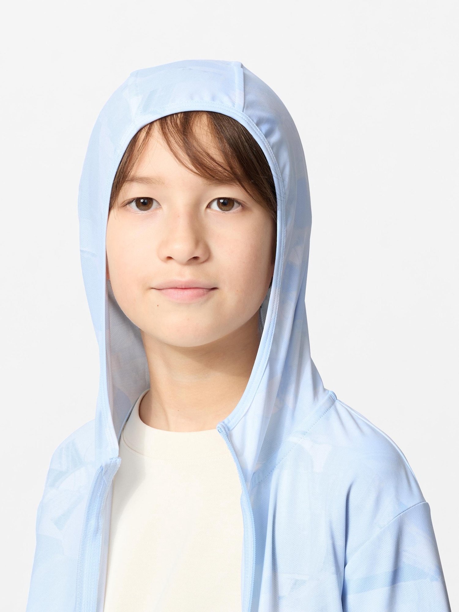 AIRism UV Protection Full Zip Hoodie | Printed | UNIQLO US