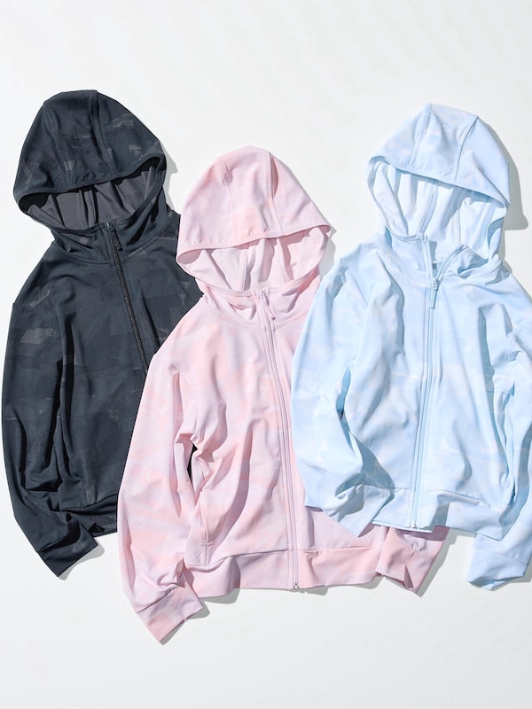 AIRism UV Protection Full Zip Hoodie | Printed