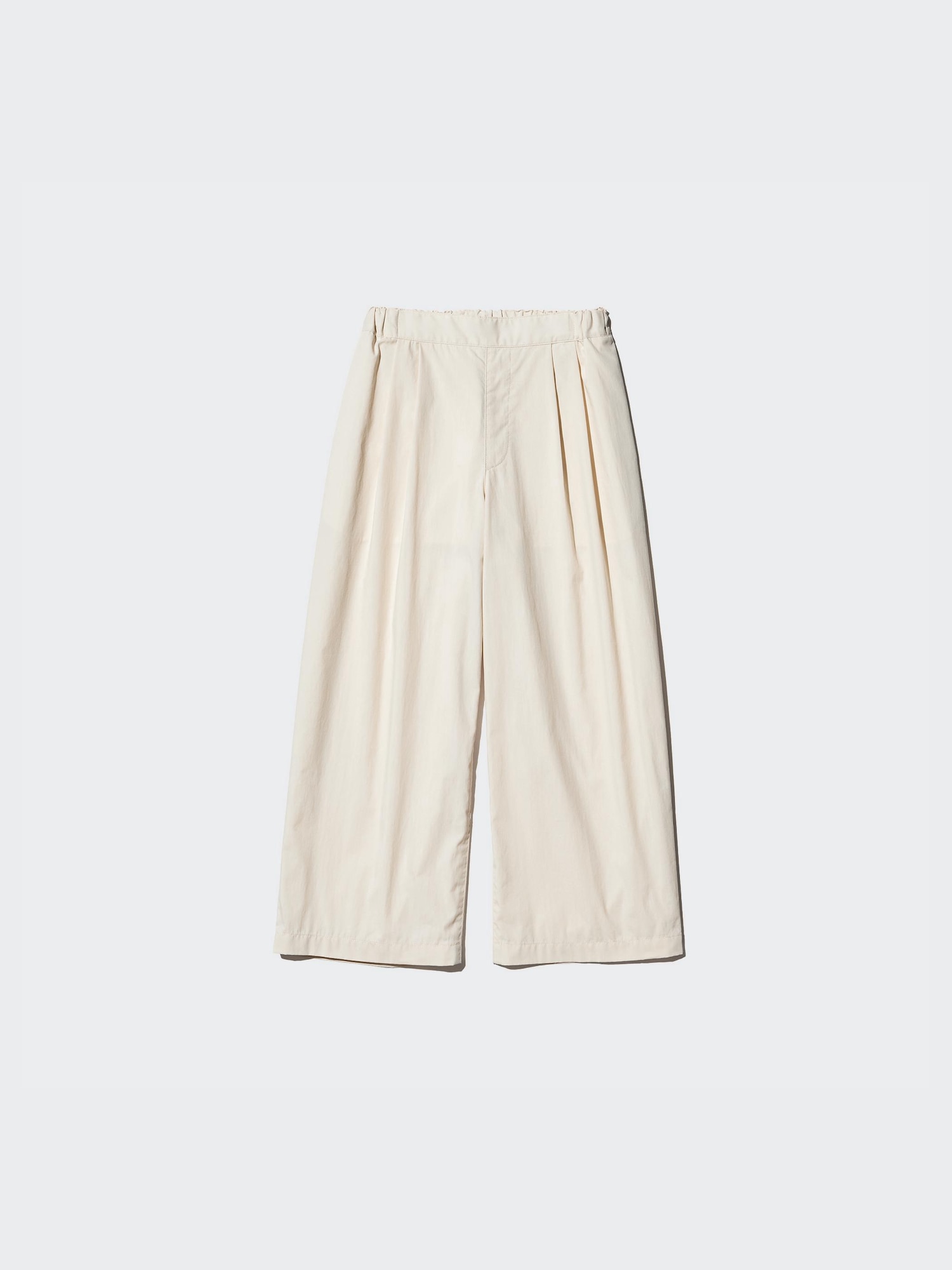 【oan】Cord Pleated Wide Pants Navy Cord Pleated Wide Leg Trousers