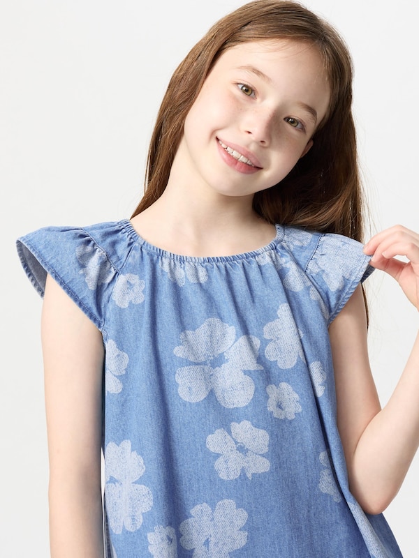 Denim Dress | Printed