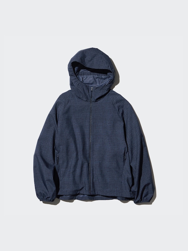 Parka Tascabile Protezione UV con Cappuccio e Stampa