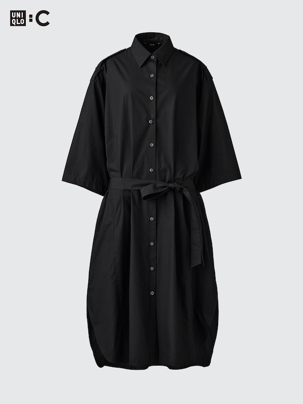 Cotton Oversized Shirt Dress