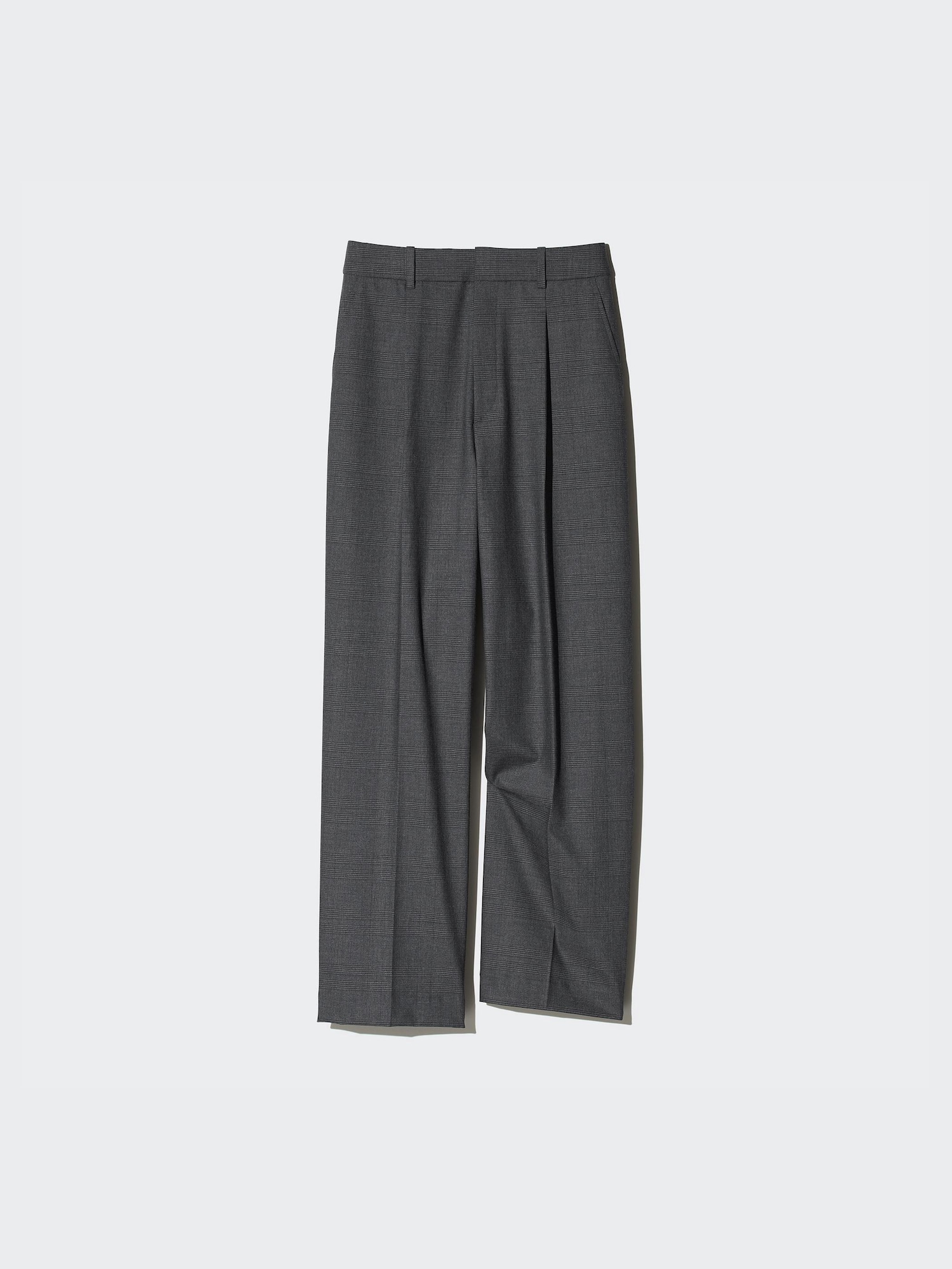 Pleated Wide Pants | Checked | UNIQLO US Pleated Wide Pants | Checked | UNIQLO US