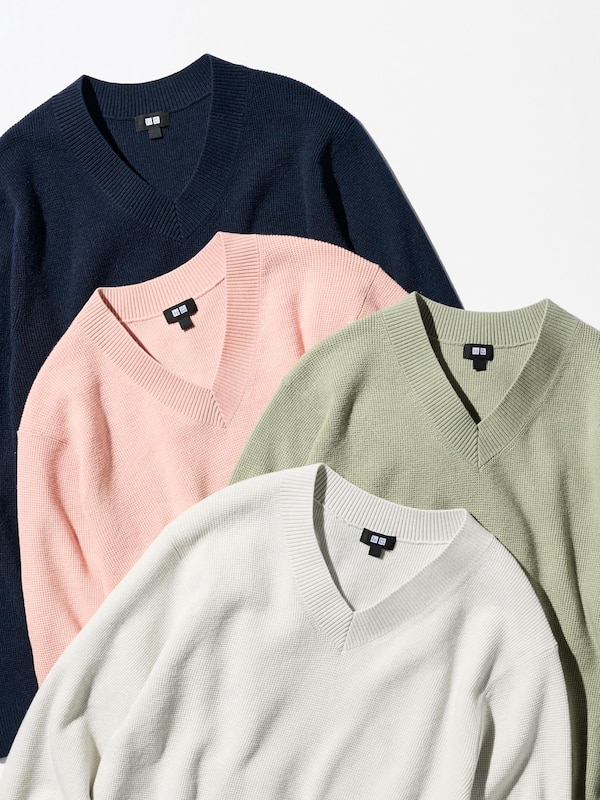 Waffle Sweater | V-Neck