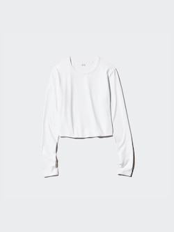 EXTRA STRETCH AIRism CROPPED T-SHIRT | LONG SLEEVE
