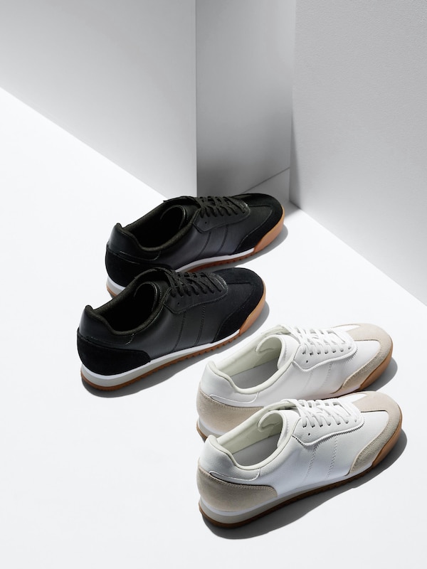 Suede Combination Sneakers