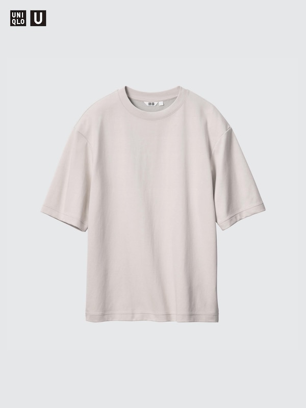 AIRism Cotton Oversized T-Shirt | Half-Sleeve