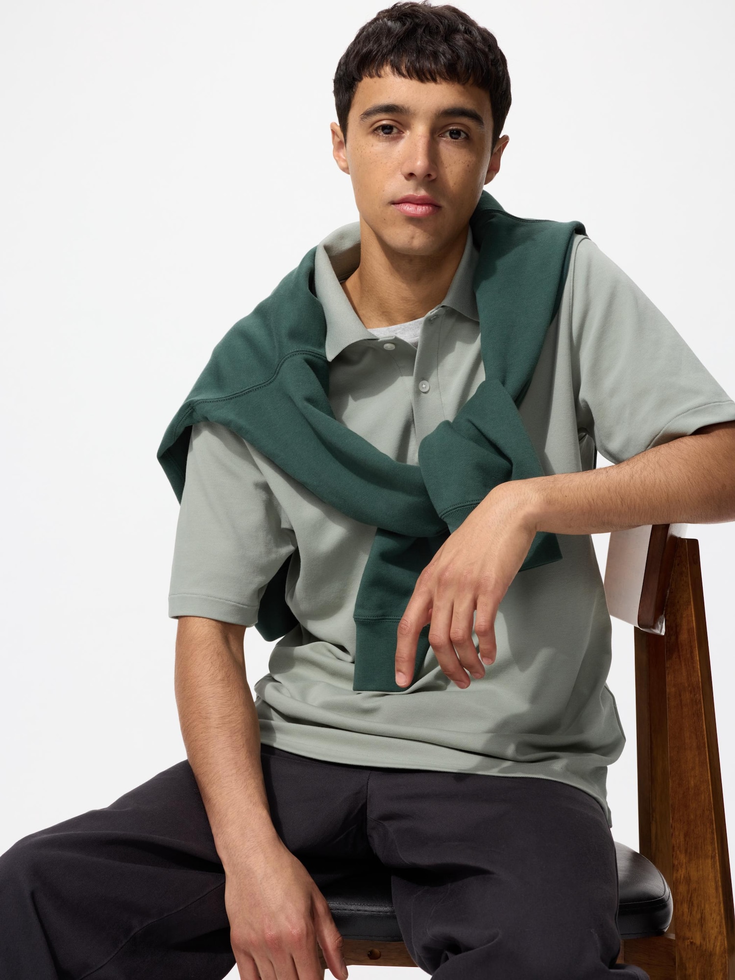Oversized Rugger Polo Shirt | Striped | UNIQLO US