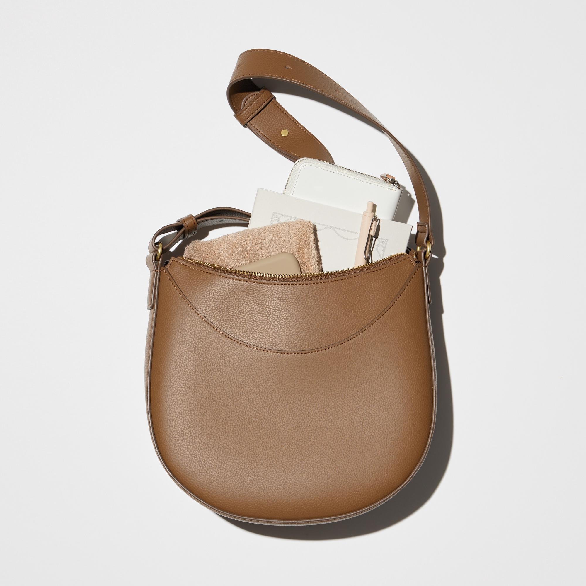 Faux Leather One-Handle Bag