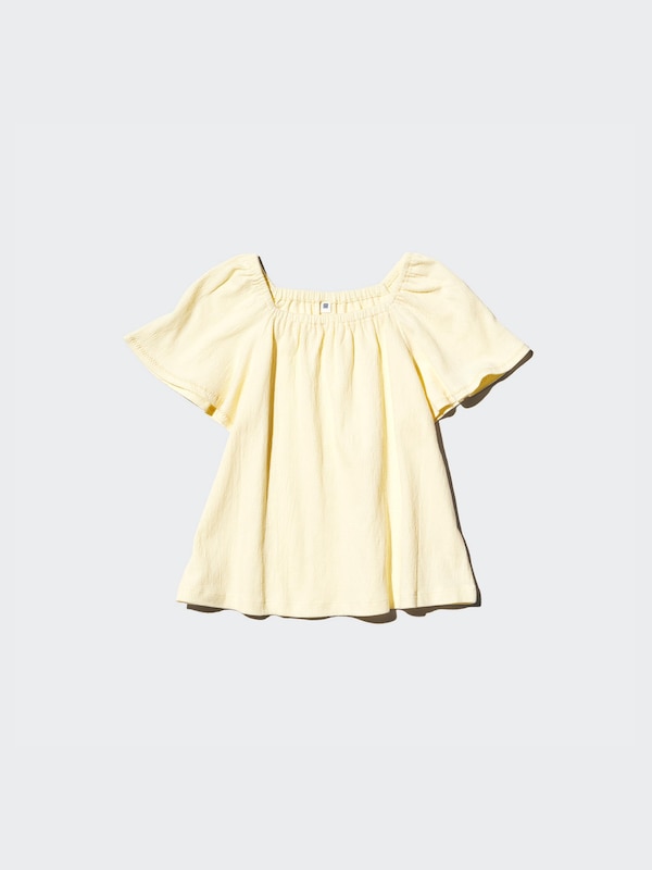 Gathered Flare Sleeve T-Shirt