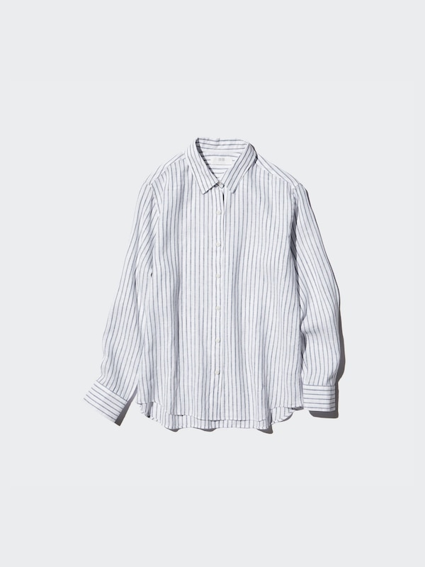100% Premium Linen Shirt (Stripe)