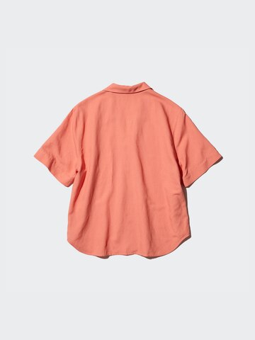 LINEN BLEND OPEN COLLAR SHIRT