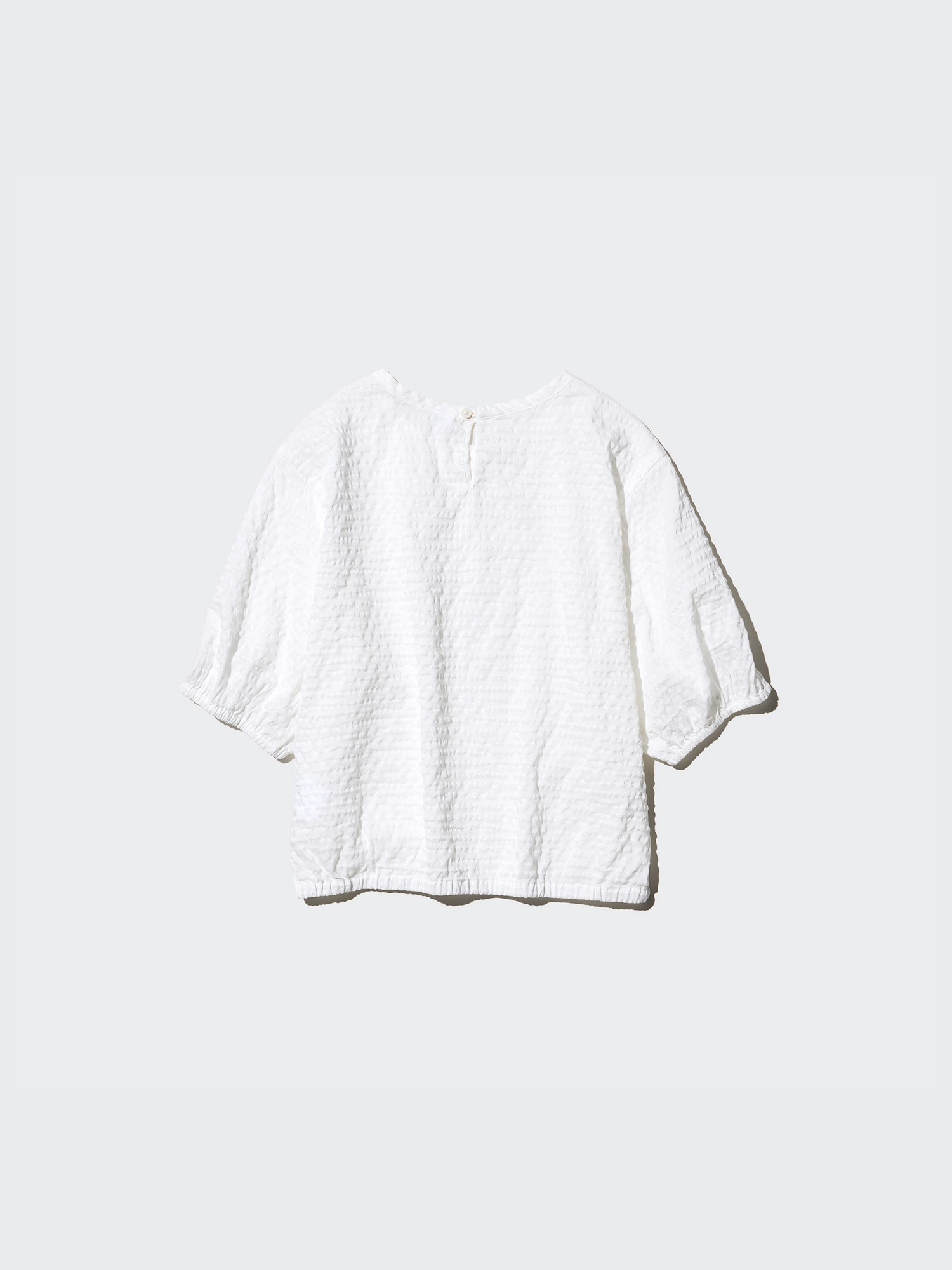 Seersucker Volume Blouse | UNIQLO US Seersucker Volume Blouse | UNIQLO US