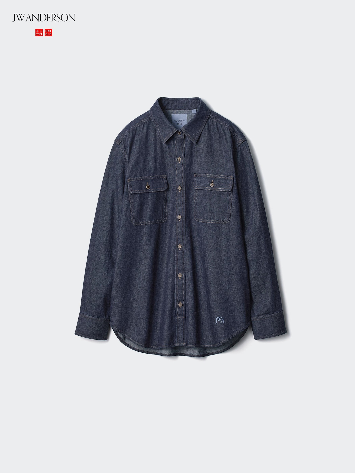 Women's UNIQLO and JW Anderson Denim Oversized Shirt | UNIQLO AU