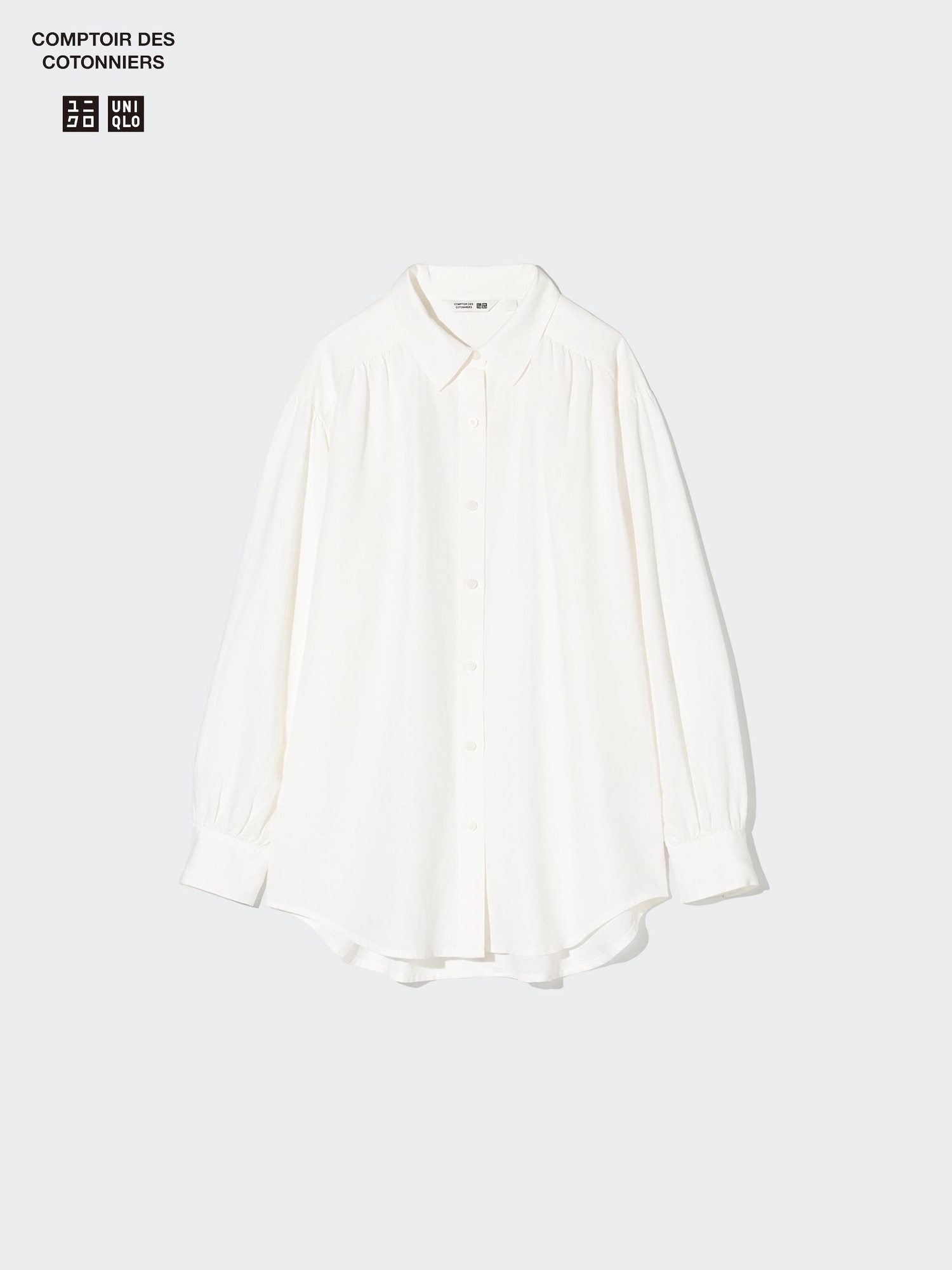 Linen Blend Oversized Shirt