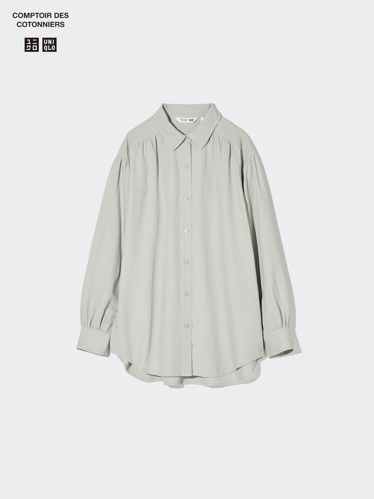 Linen Blend Oversized Shirt - thumbnail 3