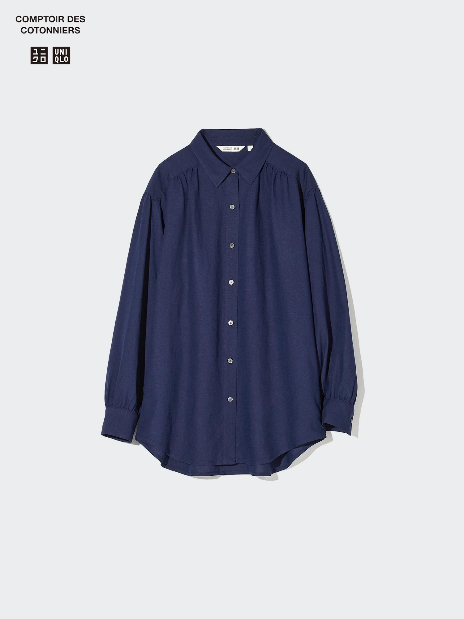 Linen Blend Oversized Shirt - thumbnail 4