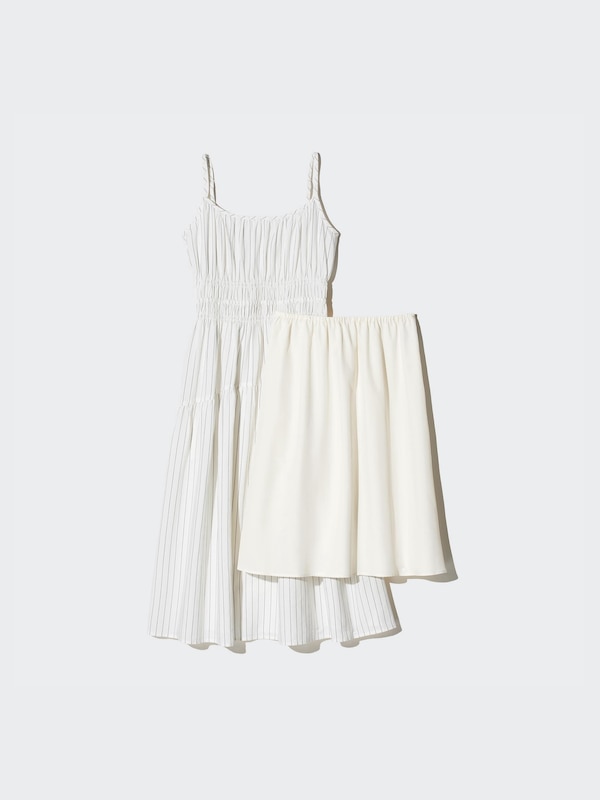 Linen Blend Camisole Dress | Striped