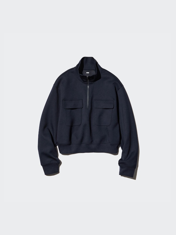 Felpa DRY con Mezza Zip