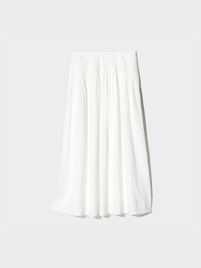 Seersucker Volume Skirt